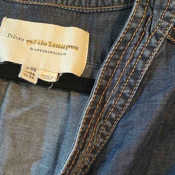 Anthropologie Pilcro and Letterpress Jean short romper - Picture 4 of 6